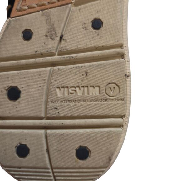 Visvim Moccasin Shoes Black Beaded Leather Folk Lace Up Casual Men’s